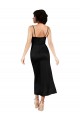Best Silky Satin Tea Length Spaghetti Straps A-Line Prom Dress Canada