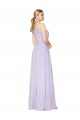 Best Soft Chiffon Long Halter Neck A-Line Prom Dress Canada