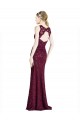 Best Lace Keyhole Back Long Illusion Neck A-Line Prom Dress Canada