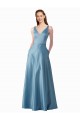 Best Satin Long High Neck A-Line Black Tie Prom Dress Canada
