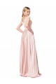 Best Satin Long Off the Shoulder A-Line Prom Dress Canada