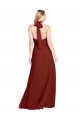 Best Soft Chiffon Open Back Long Halter Neck A-Line Prom Dress Canada