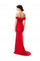 Best Stretch Crepe Long Off the Shoulder A-Line Prom Dress Canada