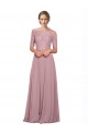 Best Soft Chiffon & Lace Long Off the Shoulder A-Line Prom Dress Canada