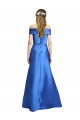 Best Satin Long Off the Shoulder A-Line Black Tie Prom Dress Canada