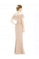 Best Soft Chiffon & Lace Long Off the Shoulder Champagne A-Line Prom Dress Canada