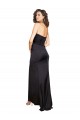 Best Silk like Satin Long One Shoulder A-Line High Slit Prom Dress Canada