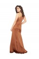 Best Silk like Satin Long One Shoulder A-Line Prom Dresses Canada