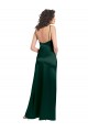 Best Stretch Satin Open Back Long Scoop Neck A-Line Prom Dress Canada