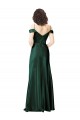 Best Stretch Satin V-Back Long Off the Shoulder A-Line Prom Dress Canada