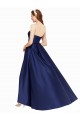 Best Satin Low Back Long Strapless A-Line High Low Prom Dress Canada