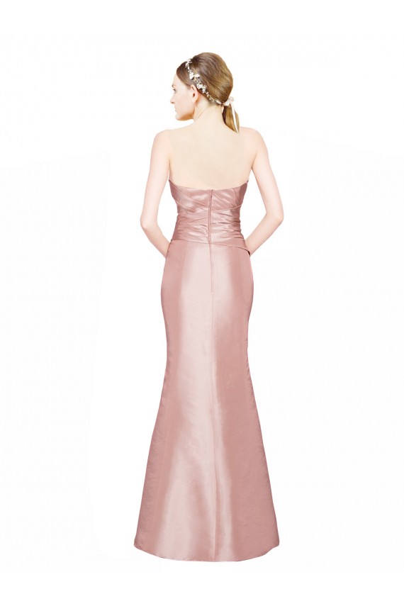 Best Stretch Satin Low Back Long Sweetheart A-Line Prom Dress Canada