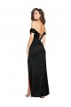 Best Silky Satin Low Back Long Sweetheart A-Line Black Tie Prom Dress Canada