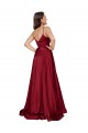 Best Silk like Satin Long Sweetheart A-Line High Slit Prom Dress Canada