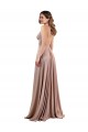 Best Spandex Low Back Long V-Neck A-Line Black Tie Prom Dress Canada