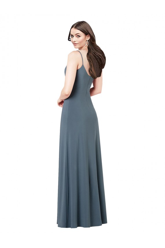 Best Spandex Low Back Long V-Neck A-Line Prom Dress Canada