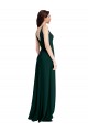 Best Stretch Crepe Long V-Neck A-Line Side Slit Prom Dress Canada