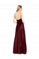 Best Stretch Satin Long V-Neck A-Line Center Front Slit Prom Dress Canada