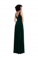 Best Stretch Velvet Long V-Neck A-Line Front Slit Prom Dress Canada