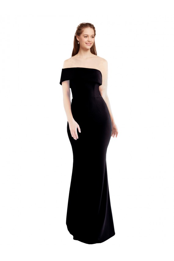 Best Stretch Crepe Keyhole Back Long One Shoulder Mermaid Prom Dress Canada