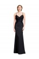 Best Stretch Crepe Low Back Long Spaghetti Straps Mermaid Prom Dress Canada