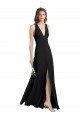 Best Stretch Crepe Long Halter Neck Sheath Prom Dress Canada