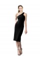 Best Stretch Crepe Cocktail Length One Shoulder Sheath Prom Dress Canada