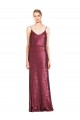 Best Sequin Long Halter Neck A-Line Prom Dress Canada
