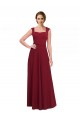 Best Stretch Crepe Long Square Neck A-Line Prom Dress Canada