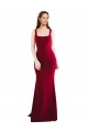Best Stretch Crepe Long Square Neck Mermaid Prom Dress Canada