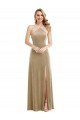 Best Stretch Velvet Open Back Long Halter Neck A-Line Prom Dress Canada