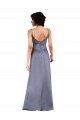 Best Silky Satin Long V-Neck Column Prom Dress Canada
