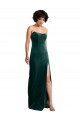 Best Stretch Velvet Low Back Long Strapless Sheath Black Tie Prom Dress Canada