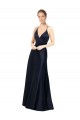Best Satin Long Spaghetti Straps A-Line Prom Dress Canada