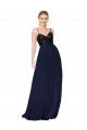 Best Soft Chiffon & Sequin Long Spaghetti Straps A-Line Prom Dress Canada