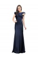 Best Stretch Crepe Keyhole Back Long Bateau Neck Mermaid Prom Dress Canada