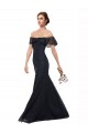 Best Lace Long Off the Shoulder Mermaid Evening Prom Dress Canada