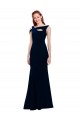 Best Stretch Crepe Long Off the Shoulder Mermaid Side Slit Prom Dress Canada