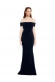 Best Stretch Crepe Keyhole Back Long Off the Shoulder Mermaid Prom Dress Canada