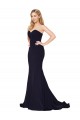 Best Stretch Crepe Sweep Train Sweetheart Mermaid Prom Dress Canada