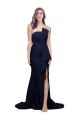 Best Stretch Crepe Sweep Train Strapless Sheath Prom Dresses Canada