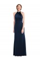 Best Stretch Crepe Open Back Long High Neck Trumpet Prom Dress Canada