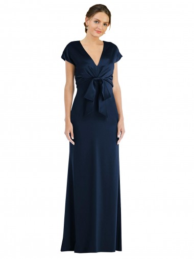 Best Stretch Crepe Keyhole Back Long Off the Shoulder Trumpet Prom Dress Canada