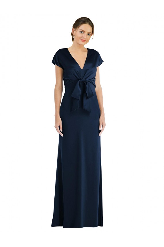 Best Stretch Crepe Keyhole Back Long Off the Shoulder Trumpet Prom Dress Canada