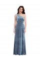 Best Stretch Velvet Long Off the Shoulder A-Line Evening Prom Dress Canada