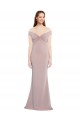 Best Stretch Crepe Long V-Neck Mermaid Prom Dresses Canada