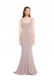 Best Stretch Crepe Long Scoop Neck Mermaid Prom Dress Canada