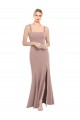 Best Stretch Crepe Long High Neck Mermaid Side Slit Prom Dress Canada