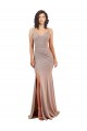 Best Stretch Crepe Low Back Long V-Neck Mermaid Black Tie Prom Dress Canada