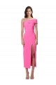 Best Stretch Crepe Midi Length One Shoulder Sheath Prom Dress Canada